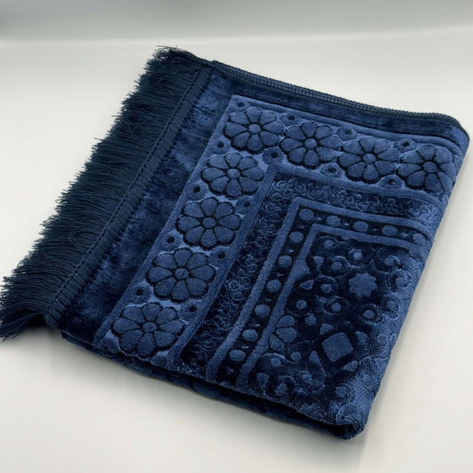QAMARR ® Majestic Personalized Prayer mat Giftbox - Royal Blue